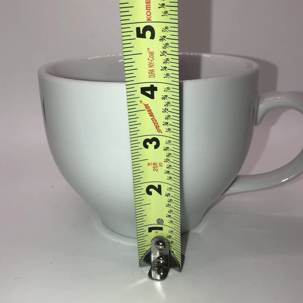 Pottery Barn Great White Large Oversized Jumbo Mug 4" x 5" - Picture 5 of 5